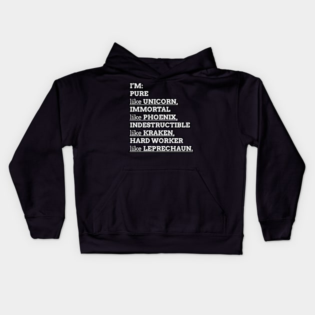 Hardworker Kids Hoodie by MUVE